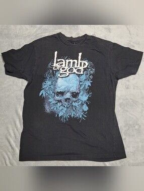 Lamb of God T- Shirt Short Sleeve Cotton Black Sz XL 2022